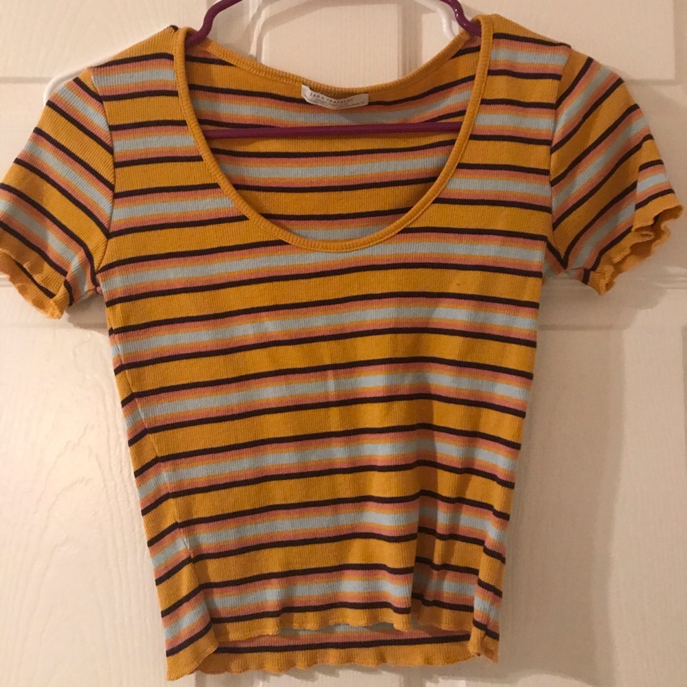 Striped crop top